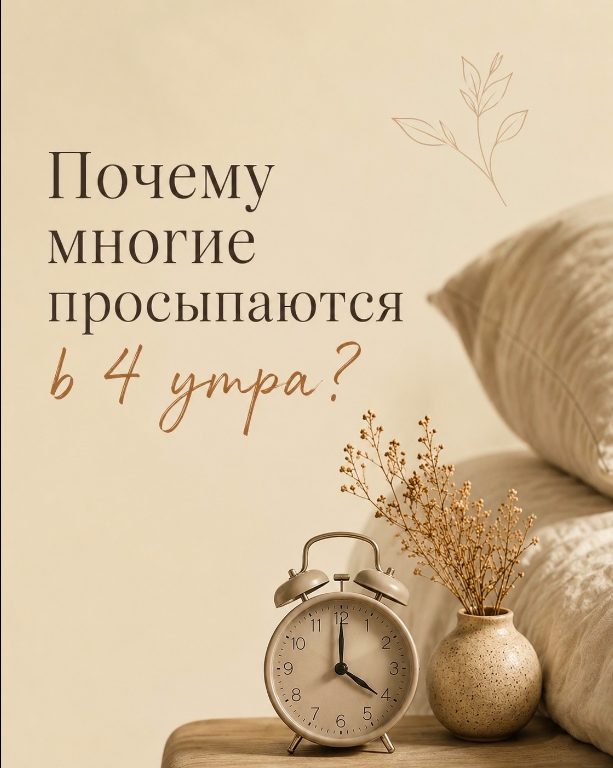 Почему вы просыпаетесь в 4 утра?